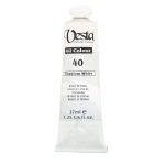 رنگ روغن وستا 37ml/کد 40/ Titanium White