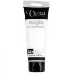 رنگ اکریلیک وستا 75ml/کد40/Titanium White